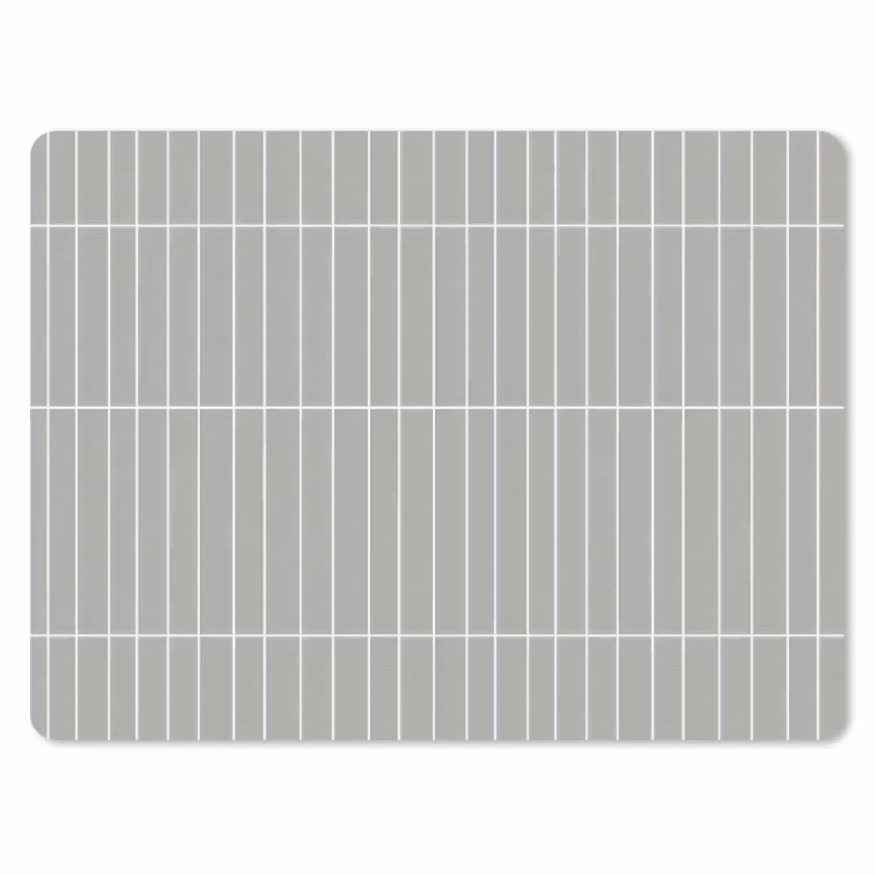 Wandtegel - Verticaal - Lichtgrijs muismat rubber klein 262 -3d