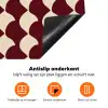 Rood - Tegelpatroon - Crème Inductie beschermer vinyl 3mm klein 276 -zzzzzzz-td-onderkant