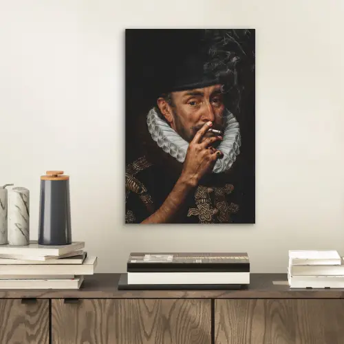 Willem van Oranje - Adriaen Thomasz - Sigaretten aluminium wit klein -sfeer1