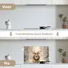 Kerst - Rendier - Winter - Krans keuken achterwand spatscherm klein -voor_na_NL