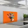 Kaartje - Boeket - Bloemen keuken achterwand spatscherm klein -3d_schuin