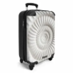 Schelp - Spiraal - Wit NBS - Handbagage koffer - Volwassenen Unisex middel -productfoto_3d
