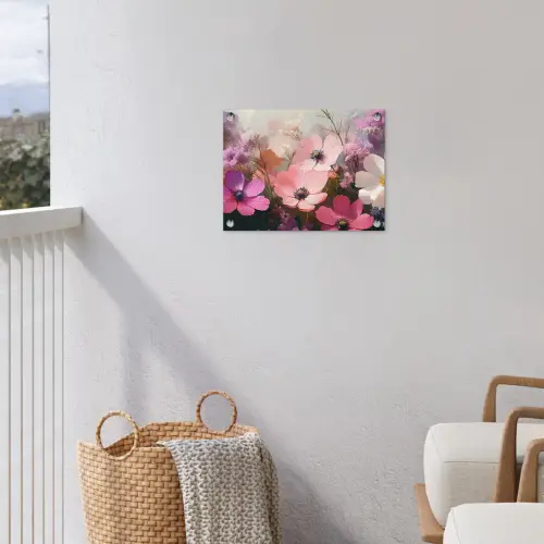 Bloemen - Kleurrijk - Bloei tuinposter los doek klein -sfeer8