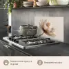 Bloem - Beige - Crème keuken achterwand spatscherm klein -usp_ES