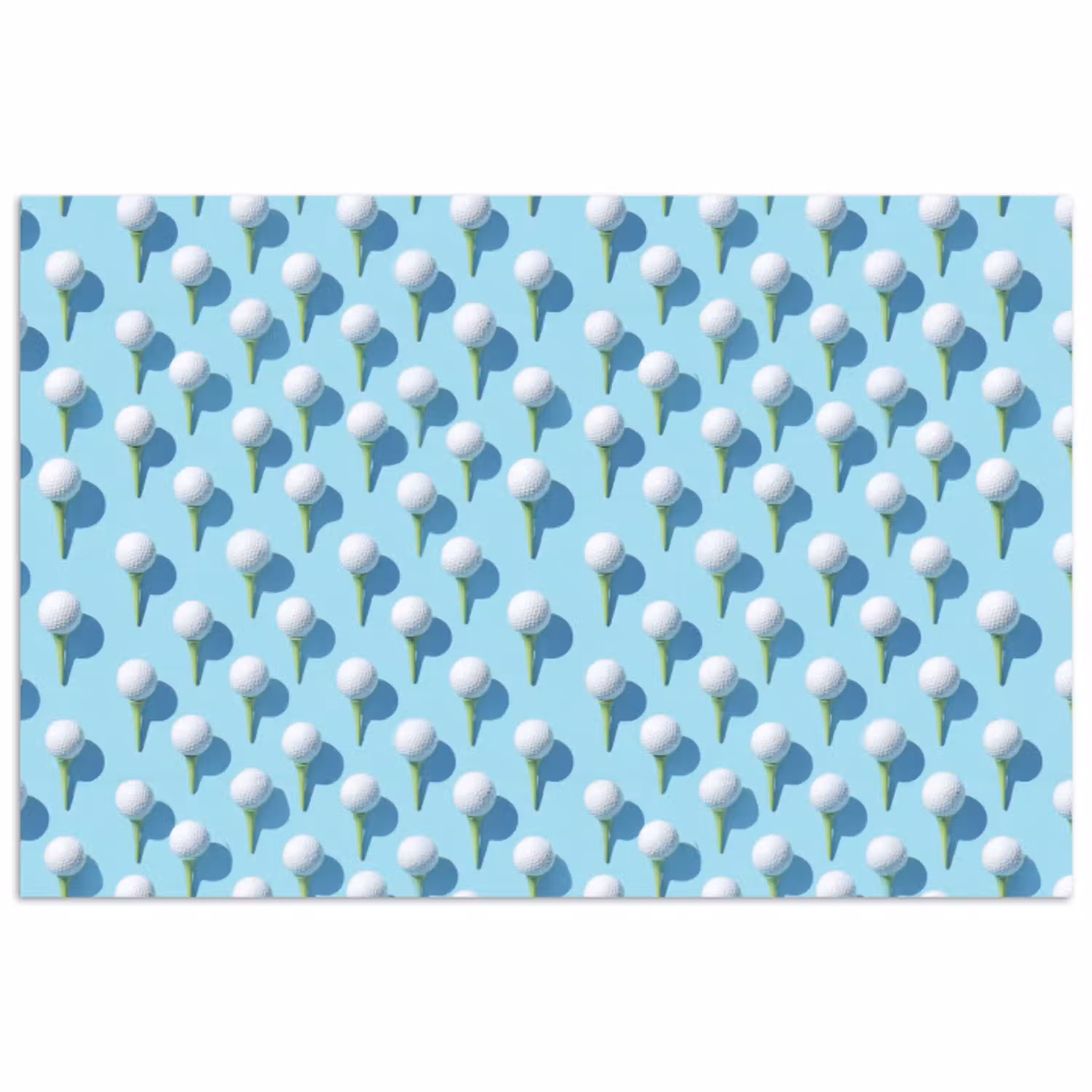 Golf - Ballen - Blauw poster papier klein 62 -3d