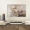 Amandelbloesem - Kunst - Van Gogh - Beige - Abstract aluminium wit klein -sfeer1