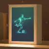 Voetballer - Trap - Blauw - Digitaal Light Box met kabel klein -zzz_3d_website