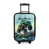 Groene Monstertruck met Penseelstreken Kinderkoffer - Zwart klein -3d