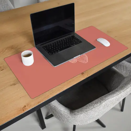 Minimalistisch - Illustratie - Aardbei - Tak Muismat XXL klein -sfeer1