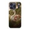 Zwaan - Bloemen - Natuur Telefoonhoesje iPhone 17 Pro klein -3d