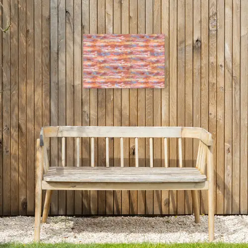 Vloeiend - Olie - Verf - Kleur Tuinposter op houten frame 2 cm dik klein 845 -sfeer4