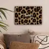 Luipaardprint - Bruin - Courage - Sierlijk canvas 2cm klein -sfeer1