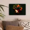 Vrouw - Rood - Groen - Druiven canvas 2cm klein -sfeer1