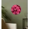 Rozen - Pink - Bloem Wandcirkel kunststof plaat 5mm dik klein -sfeer3