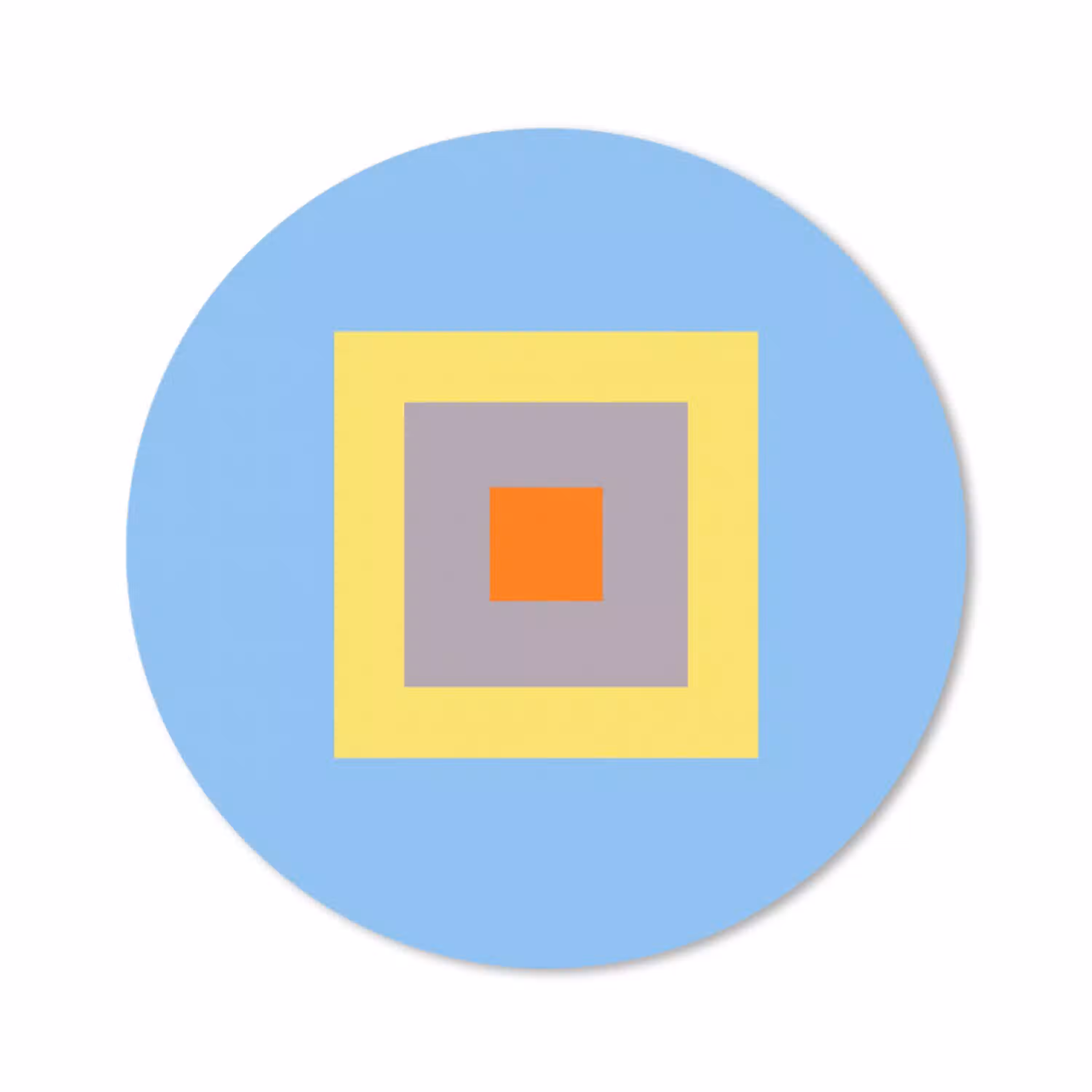 Abstract - Geometrisch - Kleurrijk - Modern - Vormen Muismat rond klein -3d