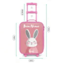 Konijn - Blosje - Stippen - Roze Kinderkoffer - Roze klein -productfoto_formaten