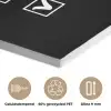 Kerst - Zwart - Wit - Quote - Grappig PET vilt klein -closeup_NL