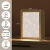 Bloemen - Getekend - Lavendel Light Box met kabel (Tafellamp) klein 925 -USP_NL