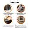 Het melkmeisje - Schilderij van Johannes Vermeer Inductie beschermer vinyl 3mm klein -zzzzzzz-td-werking
