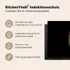Sardines - Blik - Zwart - Vissen Inductie beschermer vinyl 3mm middel -tsfeer2_DE
