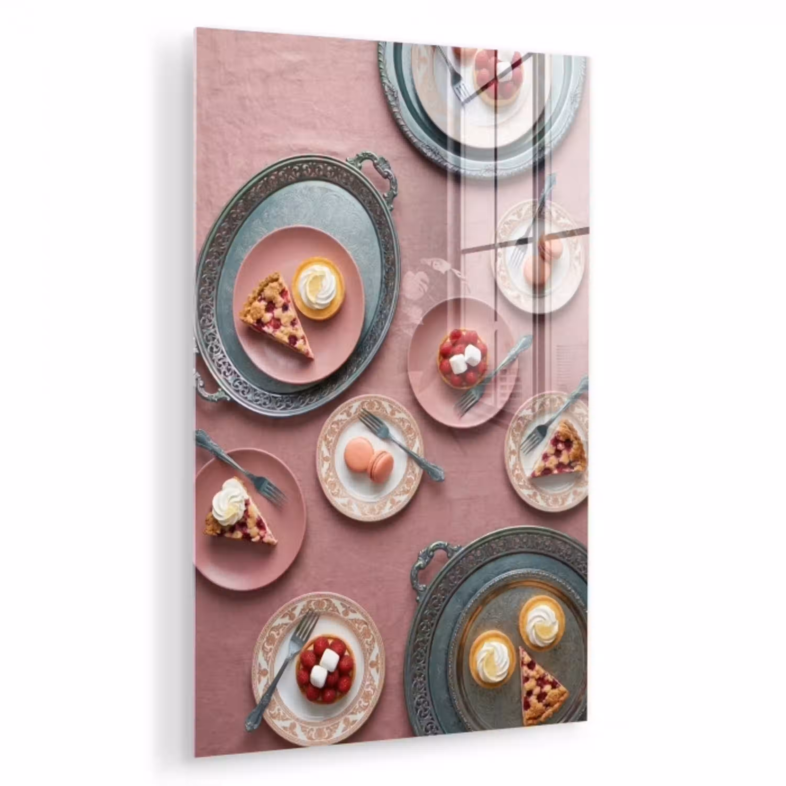 Dessert - Taart - Gebak - Zoet - Roze plexiglas 5mm klein -zzzproduct_nieuw