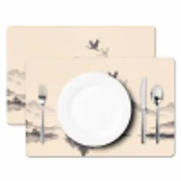 Oosters - Kraanvogels - Landschap Placemat vinyl groot -zzsfeer2_Kitchenyeah-website