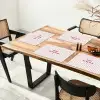 Focus on the good - Strepen - Roze - Smiley Placemat vinyl groot -zzsfeer4_Kitchenyeah-website