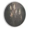 Siergras - Pluimen - Verlichting - Zwart Akoestische PET Vilt - Rond klein -3d