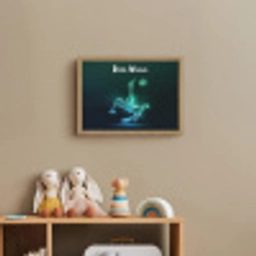 Voetbal - Voetballer - Jongen - Zwart Light Box met batterij (Wandlamp kind) middel -sfeer2_kind
