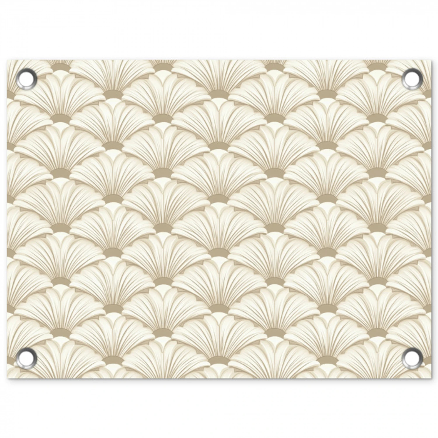 Klassiek - Art - Beige tuinposter los doek klein 239 -3d