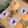 Pinguïn - Koksmuts - Lief - Paars Placemat vinyl groot -zzsfeer5_Kitchenyeah-website