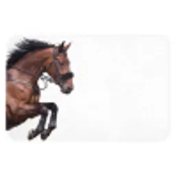 Paard - Springen - Modern Badmat klein -3d