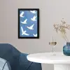 Vogels - Wit - Patroon fotolijst zwart zonder passe partout klein -sfeer4
