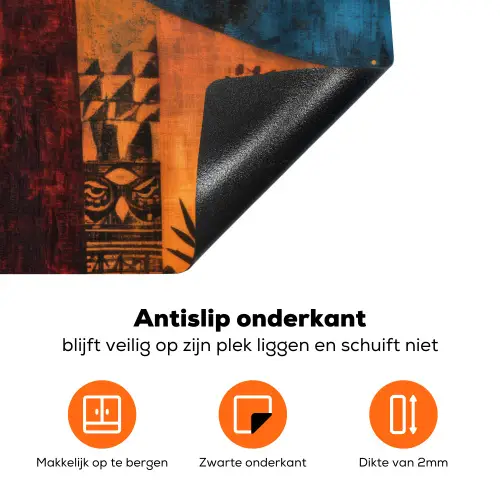 Silhouetten - Abstract - Zon - Maan Inductie beschermer vinyl 3mm klein -zzzzzzz-td-onderkant