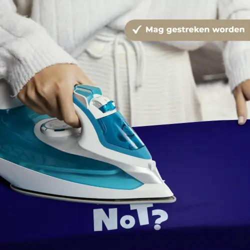 Blauw - Why not - Minimalistisch Wandkleed katoen klein -sfeer9