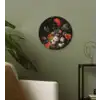Stilleven met bloemen en een horloge - Schilderij van Abraham Mignon Wandcirkel kunststof plaat 5mm dik klein -sfeer3