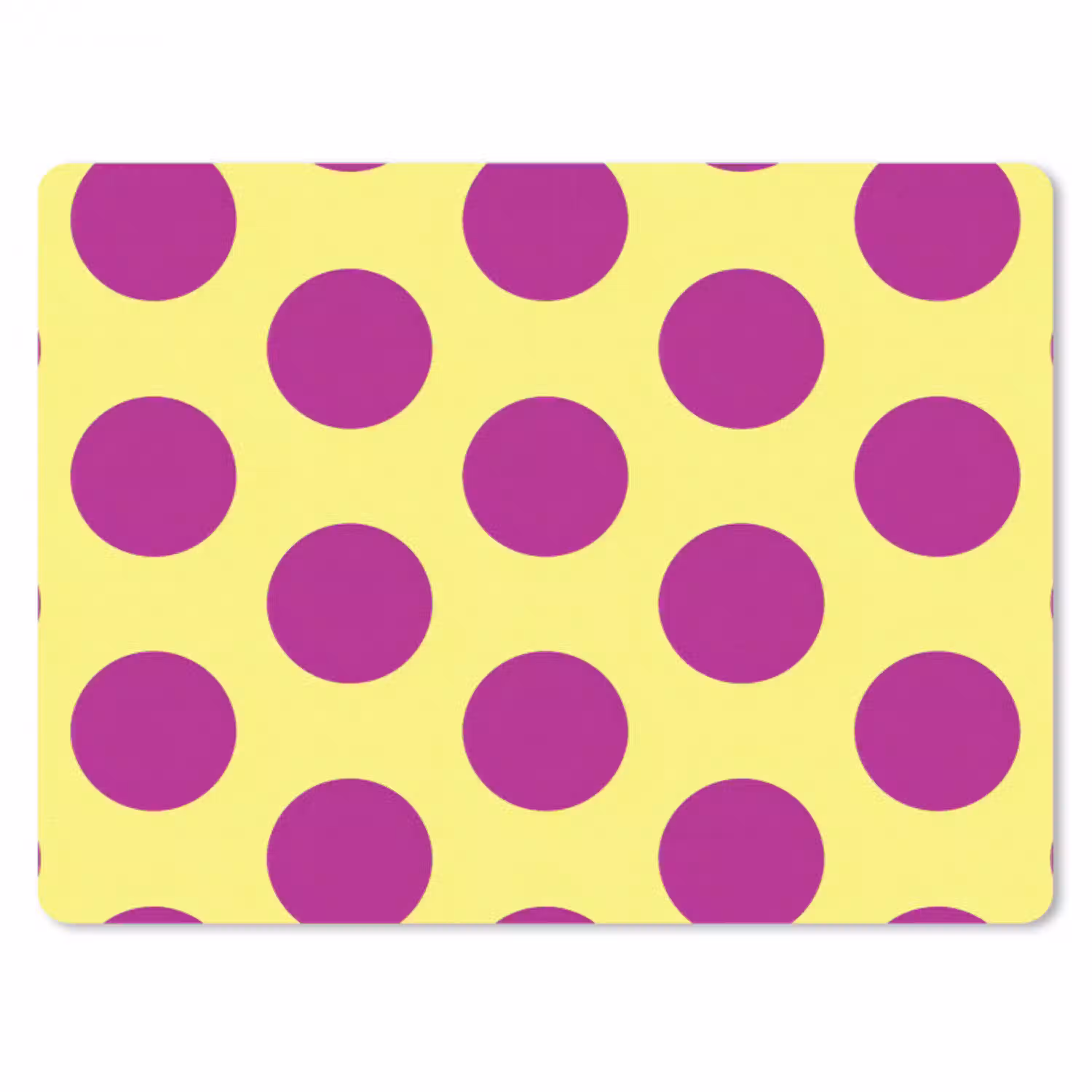 Dots - Klassiek - Geel muismat rubber klein 262 -3d