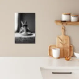 Konijn - Bunny - Zonnebril - Tafelkleed - Pasta - Schattig KitchenYeah - Keuken - Canvas klein -sfeer1