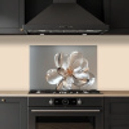 Bloem - Glazen - Doorzichtig keuken achterwand spatscherm klein -sfeer1