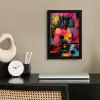 Kleurvlakken - Vormen - Kleurrijk - Abstract fotolijst zwart zonder passe partout klein -sfeer1