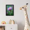 Aster - Paars - Bloem - Blaadjes fotolijst zwart zonder passe partout klein -usfeer4_kinderkamer