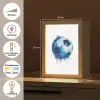 Voetbal - Blauw - Inkt - Spatten Light Box met kabel klein -USP_NL