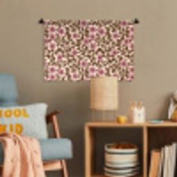 Bloemen - Bladeren - Kleurrijk Wandkleed katoen klein 269 -wsfeer4_kind