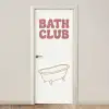Retro - Bad - Roze deurposter klein -3d_beige