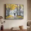 Natuur - Geel - Park -  Zwart - Wit Textielframe zwart klein -sfeer3