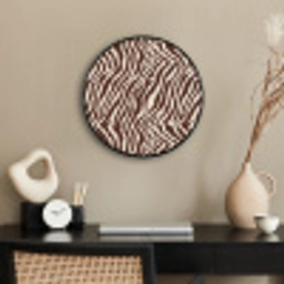 Zebra - Patroon - Zwart - Wit Fotolijst rond zonder passe partout klein 856 -sfeer1