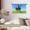 Koeien - Weiland - Gras - Dieren - Boerderij Wandkleed katoen klein -sfeer1