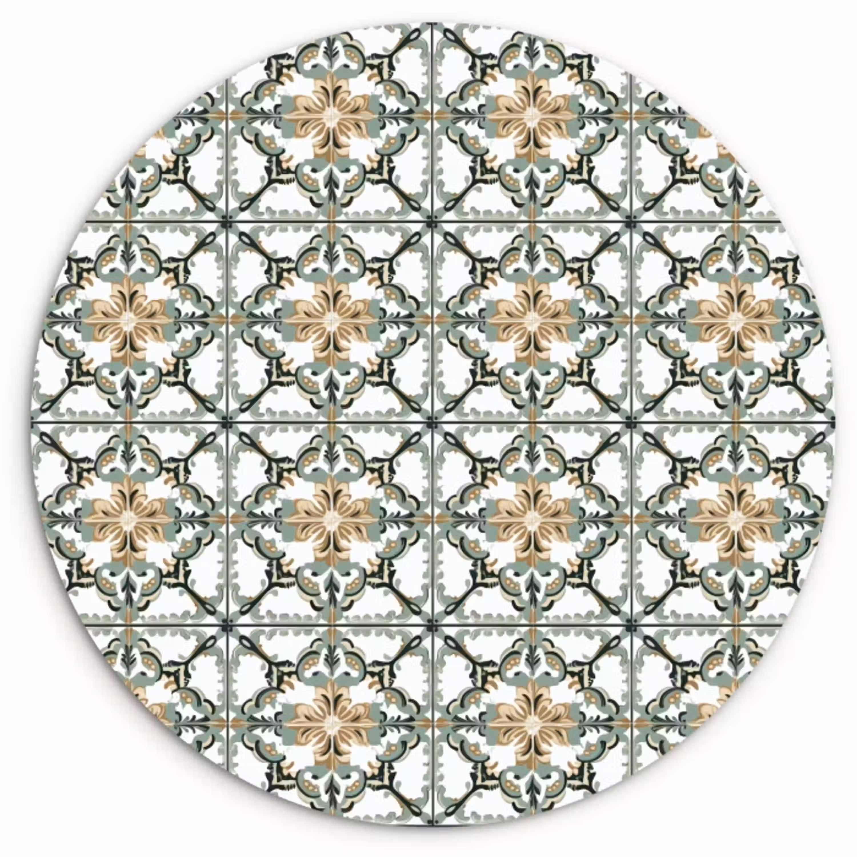 Floraal - Verweerd - Keurrijk Wandcirkel kunststof plaat 5mm dik klein 188 -3d