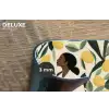 Vrouw - Mand - Citroenen - Bladeren Placemat vinyl groot -closeup