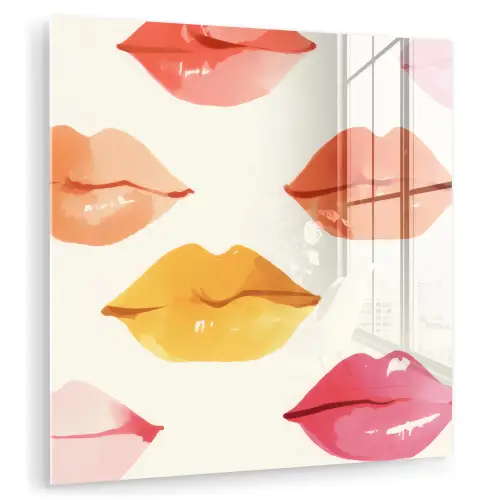Lippen - Kleurrijk - Glanzend plexiglas 5mm klein -zzzproduct_nieuw